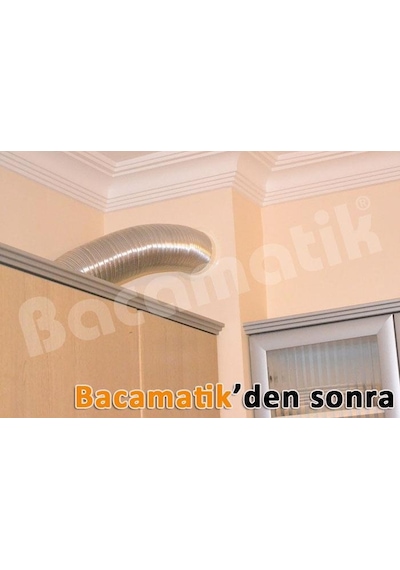 Bacamatik Baca Klapesi Folyo Bant Ve Aspiratör Borusu 3 Mt Set