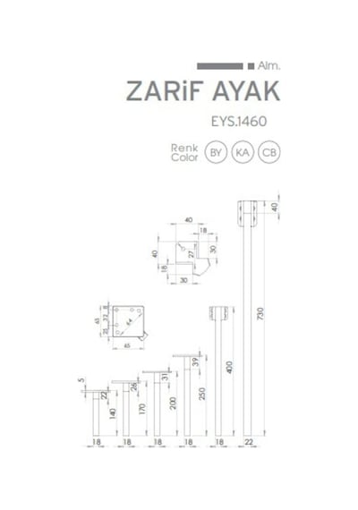 Zarif Metal Ayak 14cm Krom Renk Dolap Şifonyer Koltuk Tv Ünite Modern Mobilya Ayağı Gümüş