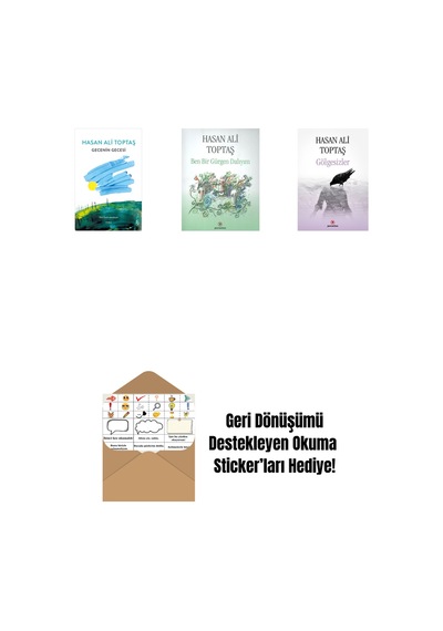 Gecenin Gecesi Ciltli + Ben Bir Gürgen Dalıyım + Gölgesizler + Okuma Sticker'ları