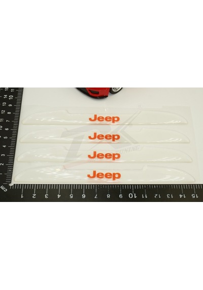 Jeep Logo Kapı Kenarı Koruma Şeffaf Kauçuk 3M Band New Style