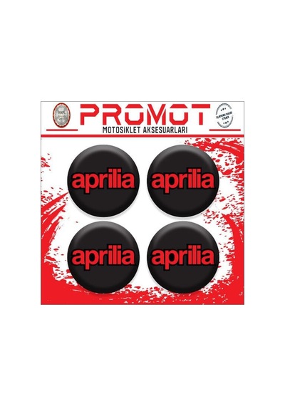 Aprillia Tasarımlı Damla Sticker 4cm-4 Adet Diğer