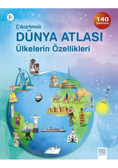 Çıkartmalı Dünya Atlası / Ülkelerin Özellikleri - Zmff-757578 Diğer