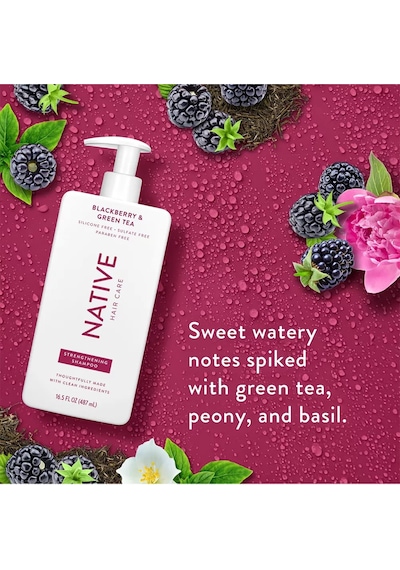 Native Blackberry & Green Tea Güçlendirici Şampuan 487ml Tüm Saç Tipleri