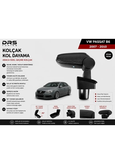 Volkswagen Passat B6 2007 - 2010 Kolçak Kol Dayama Siyah