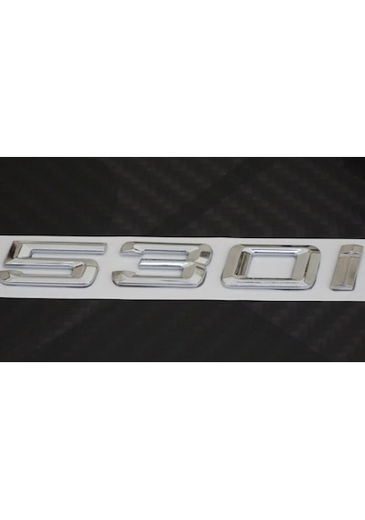 Bmw 530I Bagaj Krom Metal 3M 3D Yazı Logo (528277116)