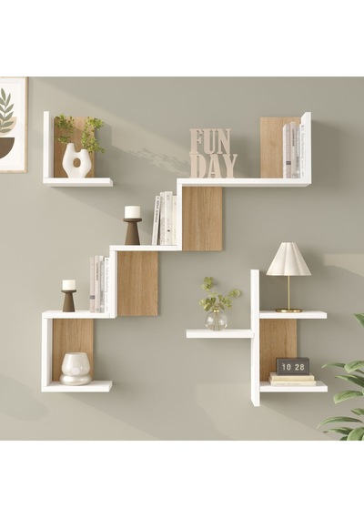 Wall 27 Duvar Rafı Sepet-beyaz Wal27-sw Sepet Ceviz