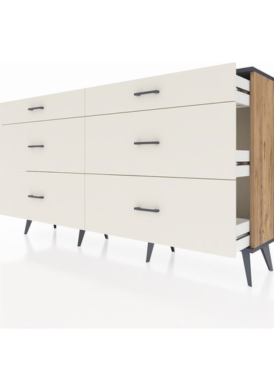 Arges Konsol 6 Çekmeceli 176x30x99 Çam-antrasit/aytaşı Çam-antrasit/aytaşı Arges Konsol 6 Çekmeceli 176x30x99 Çam-antrasit/aytaşı Çam-antrasit/aytaşı