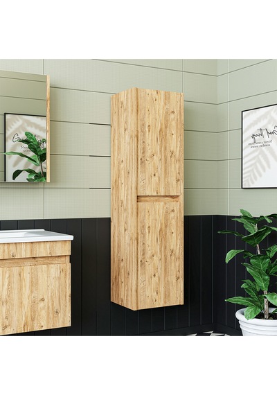 Roomart Atlantik Mat Mdf 130 X 35 Cm Banyo Boy Dolabı Atlantikçam
