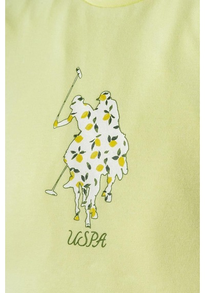 U.S. Polo Assn. Erkek Bebek 2 Li T-şhirt Takım Sarı-2355 Sarı