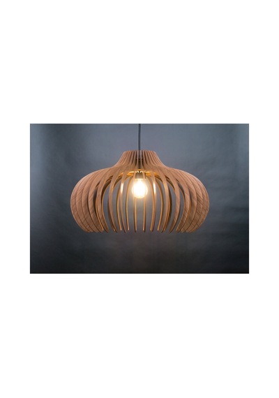 55 Cm Rustik Retro Sarkıt Ahşap Büyük Vintage Salon Mutfak Avizesi Ceviz