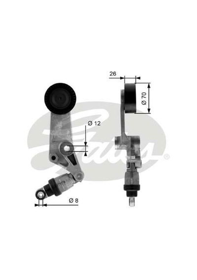 GATES T38286 Gergi Rulmanı Corolla Uyumlu 01-Avensis 03-Rav4 00- 1,4Vvtı1,6Vvtı1,8Vvtı(Kütüklü-Amortisörlü Gergi)