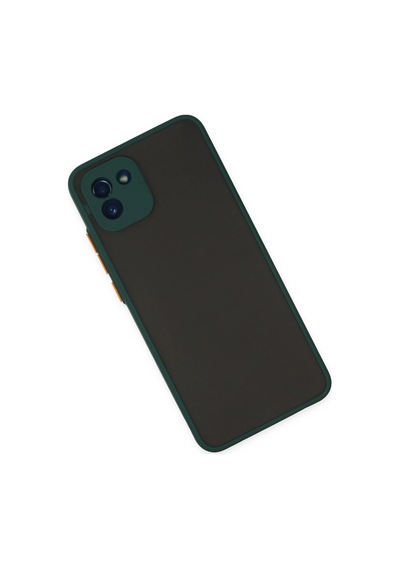 Gld-spt- Newface Samsung Uyumlu Galaxy A03 Kılıf Montreal Silikon Kapak - Yeşil