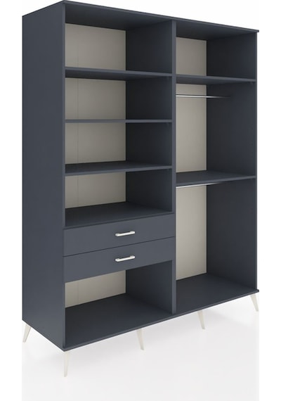 Kronos Gardrop 6 Raflı 2 Çekmeceli 2 Askılı 176x59x221 Antrasit-antrasit Antrasit Kronos Gardrop 6 Raflı 2 Çekmeceli 2 Askılı 176x59x221 Antrasit-antrasit Antrasit