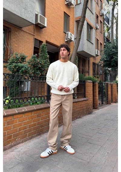 Flaw Basic Regular Gabardin Pantolon Vizon VİZON
