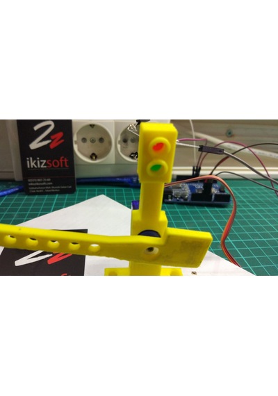 Arduino Bariyer Projesi - 3D Baskı, Servo, Led Ve Direnç Paketi Arduino Dahil