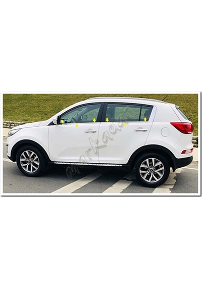 Woc Chrome Kia Sportage Krom Cam Çıtası 2010-2015 4 Parça Paslanm