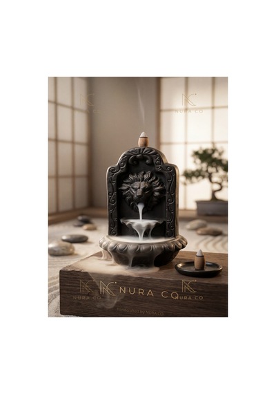 Aslan Dumansı Şelale Efektli Aslan Tütsülük Gotik Vintage Dekor Meditasyon Yoga Hediye Aksesuar