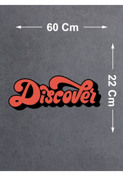 Discover Sticker - 4x4 Off Road Adventure Kamp Avcı Sticker - Araba Oto Cam Karavan Motosiklet Sticker - 00050 60X22 Cm