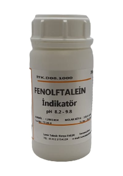 Fenolftalein Toz Indicatör -100 Gram