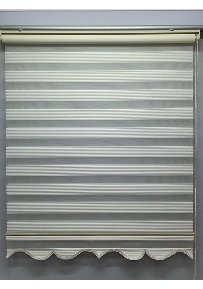 Bbb Dar Pliseli Stor Zebra Perde Krem Mz321 Diğer