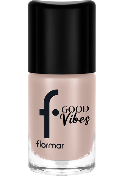 Flormar Good Vibes Yüksek Pigmentli & Parlak Bitişli Nefes Alabilen Oje  014 Natural Song