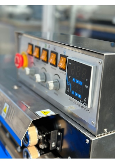Lavion Frm-980 Gazlı Çerez Cips Gıda Paketleme Makinesi Yapıştırma Makinası Tarih Kodlamalı