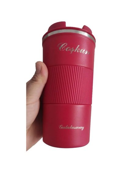 Tusah Çift Katmanlı Paslanmaz 304 Çelik Termos Bardak 500 Ml Termos Mug Kupa Araç Kahve Çay Termos Tek Ebat Kirmizi Çok Renkli