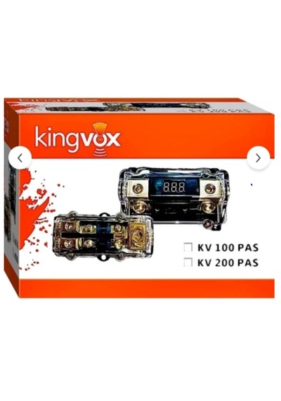 Foxus Kingvox Oto Amfi Sigorta Yuvası Dijital Voltmetre 200 Amper 1 Giriş 1 Çıkış
