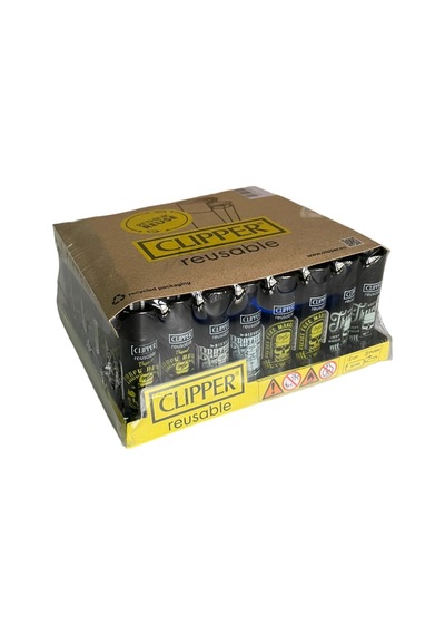 Clipper Pocket Renkli Taşlı Çakmak 48 Adet 9221