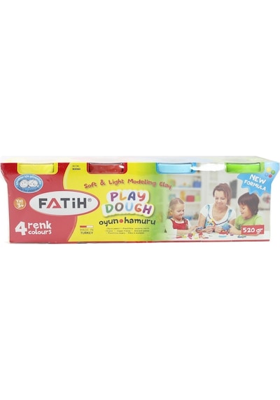 Fatih Oyun Hamuru 4 Renk 520 Gr.