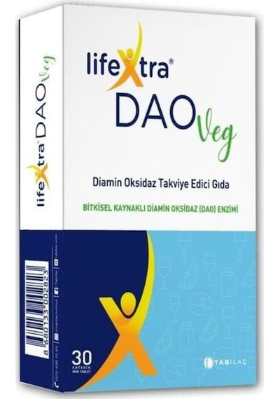 Lifextra Daoveg Diamin Oksidaz Takviye Edici Gıda 30 Tablet