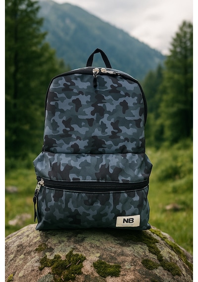 Newbag Kamuflaj Erkek Okul Sırt Çantası Yeni Sezon -gri Kamuflaj