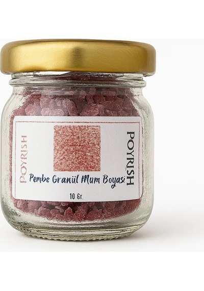 Pembe Granül Mum Boyası 10 Gr Renksiz