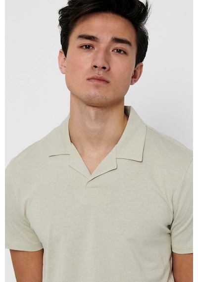 Only & Sons Erkek Onsabraham Polo Yaka T-Shirt 22019294 Taş