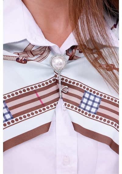 Kraliyet Deseni Model Fular Bandana Şal Estascarf 70x70 Cm Renkli