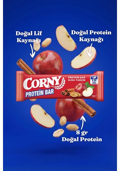 Corny Protein Bar Elma Tarçın 45gr X 12 Adet