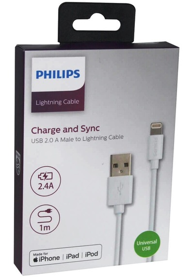 Philips Lightning Usb İphone 5-6-7-8-x Hızlı Şarj Ve Data Kablosu 1m Swr1508w/93