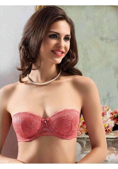 Bella Donna 11039 Straplez Destekli Push Up Balenli Sütyen