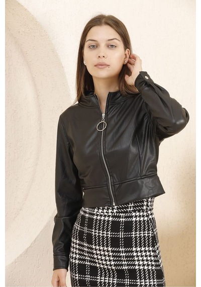 Verymoda Deri Mont F0443 Siyah