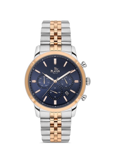Platin Erkek Kol Saati Pl-1218ga-e3 Rose Gold - Gümüş