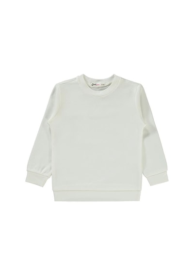 Civil Girls Kız Çocuk Düz 2-5 Yaş Sweatshirt - Ekru