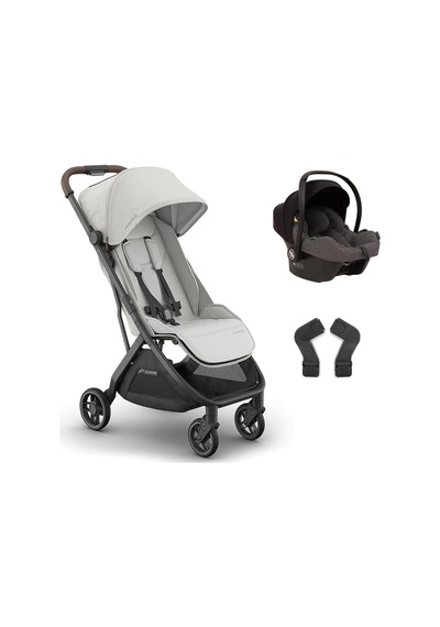 Uppababy Minu V3 Cosmo Travel Sistem Bebek Arabası Savannah - Grey