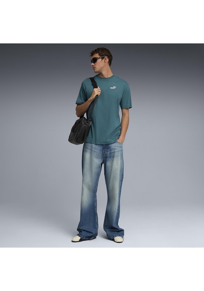Puma Ess Relaxed No. 1 Logo Erkek Yeşil Günlük Stil T-shirt 68915341