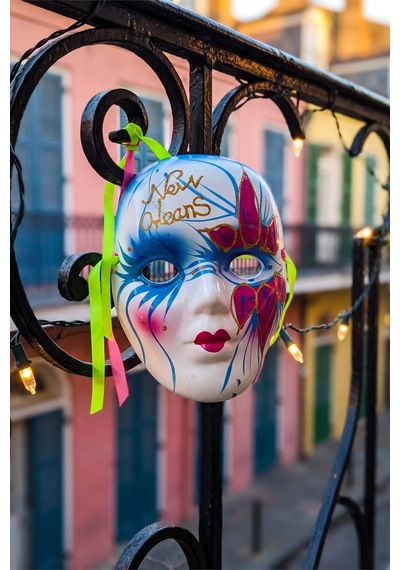 El Yapımı New Orleans Karnaval Maskesi
