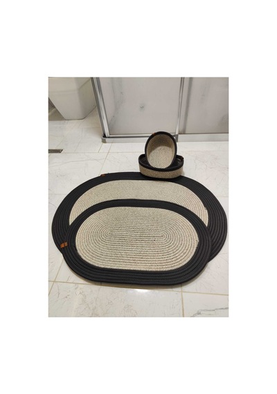 Jüt Hasır 4 Lü Banyo Paspas Takımı Bohem Tarzı Banyo Takımı Paspas:50x80/ 40x60 /sepetler 30x20x10 Taş Siyah Taş Siyah Jüt Hasır 4 Lü Banyo Paspas Takımı Bohem Tarzı Banyo Takımı Paspas:50x80/ 40x60 /sepetler 30x20x10 Taş Siyah Taş Siyah