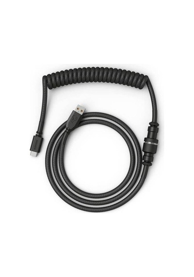 Sarmal Klavye Kablosu Mekanik Oyun Klavyesi Için El Yapımı Örgülü Sarmal Usb-c Kablosu Özel Klavye Kablosu Siyah