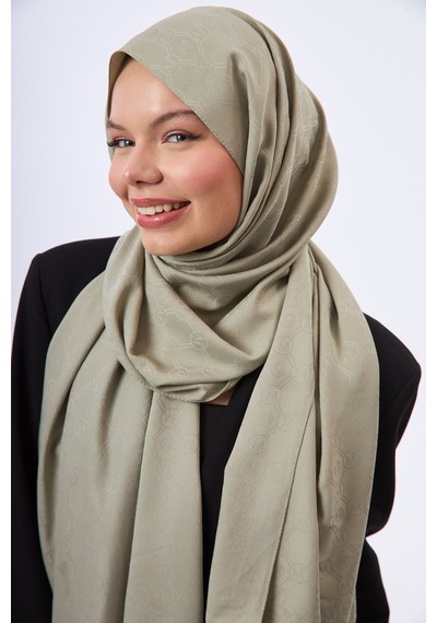 Mirsoy Scarf Mir Modern Desen Şal Açık Yeşil