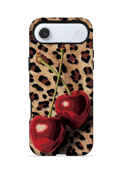 Velvoria Valestra Leopar Kiraz Apple Apple iPhone Uyumlu 17 Air Magsafe Koruma Kılıfı Valestra Magline - Leopar Kiraz