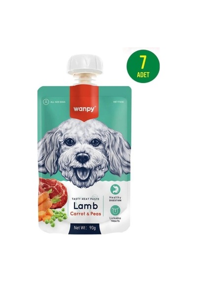 Wanpy Kuzu Havuç Köpek Et Ezmesi 90 Gr X 7