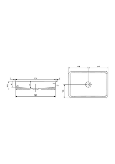 Bocchi Sottile Slim Line Çanak Lavabo 55 Cm Mat Antrasit 1476-020-0125